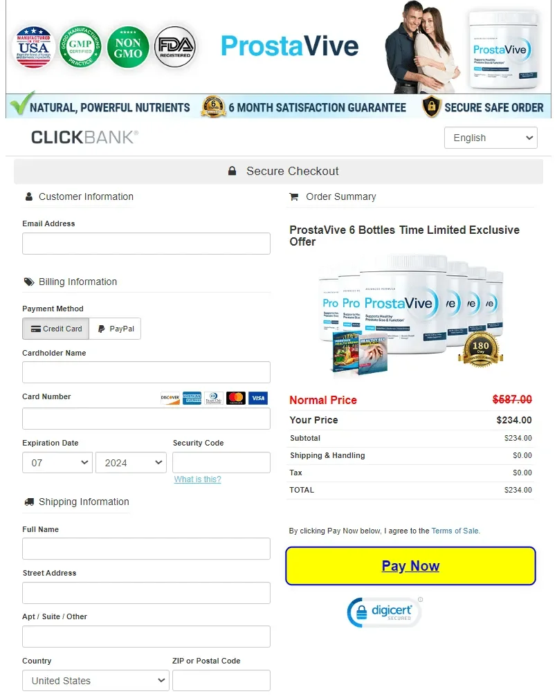 ProstaVive -Secure-Checkout